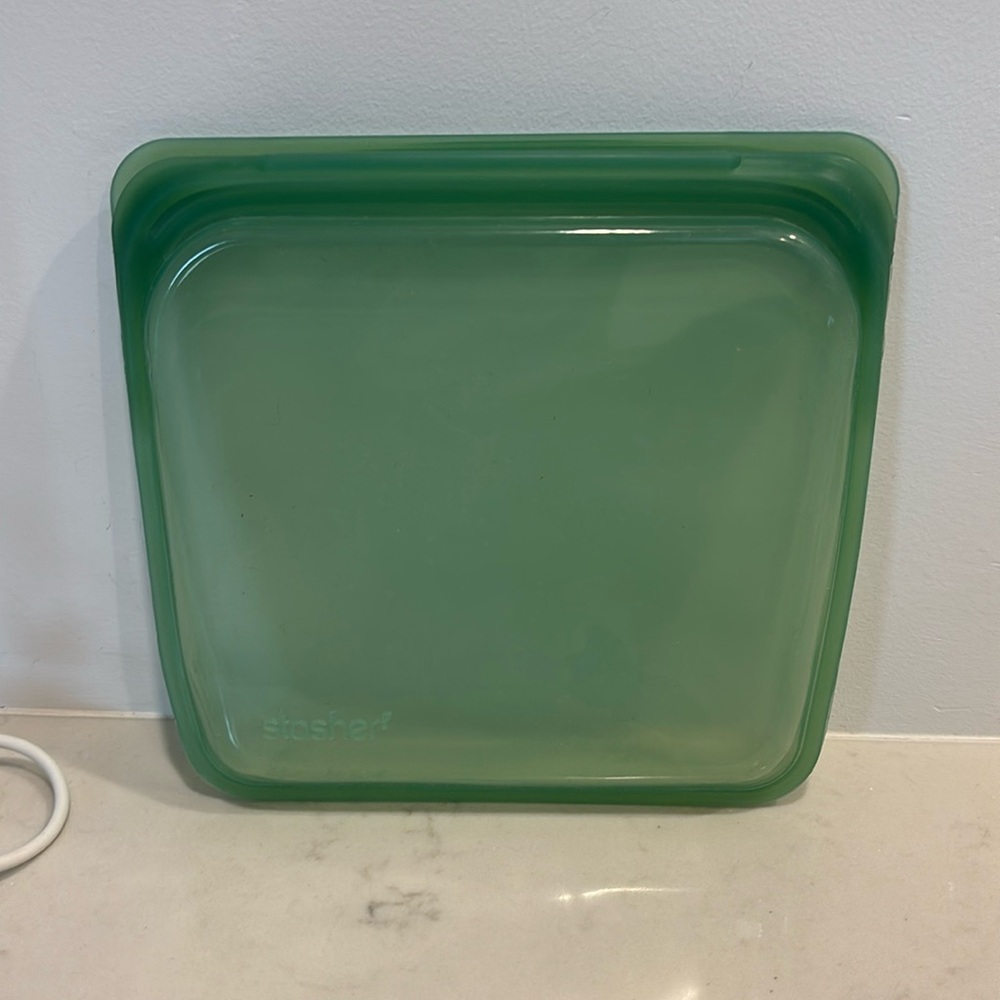 EUC STASHER bag Stasher Silicone Reusable Food Storage Bag, Sandwich